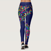 wereldkaarten polkas leggings (Achterkant)