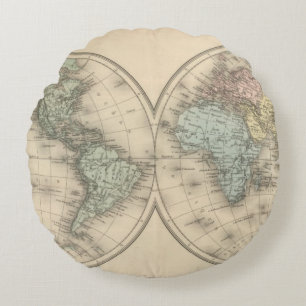 Wereldkaarten Rond Kussen