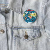 wereldkaarten voor kinderen ronde button 5,7 cm (In situ)