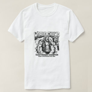 Wereldkampioen 90s-worstelen t-shirt