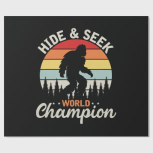 Wereldkampioen Bigfoot Verstoppertje spelen Cadeaupapier