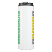 Wereldkampioen, blijf sterk, winnaar Wordle Thermosbeker (Achterkant)