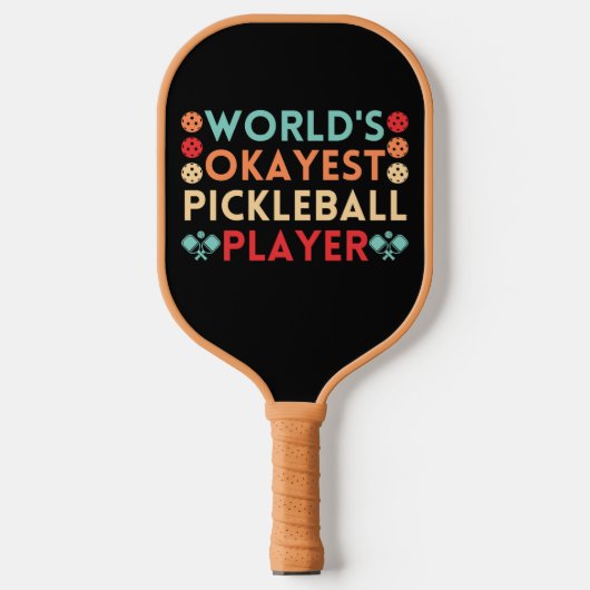  wereldkampioen Pickleball Player Pickleball Paddle (Voorkant)