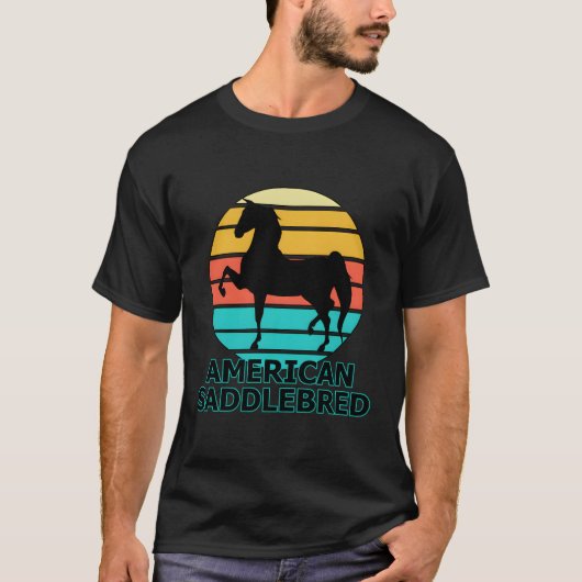 Wereldkampioen Saddlebred Training 5 Gaited Paarde T-shirt (Voorkant)