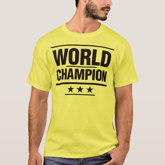 Wereldkampioen T-shirt (Voorkant)