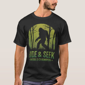 Wereldkampioen Verstoppertje Retro T-shirt