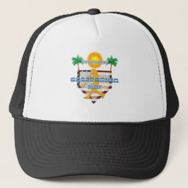 Wereldkampioenen met palmboom California Dreamin' Trucker Pet