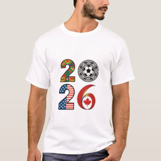 Wereldkampioenschap 2026 Internationale Voetbaltyp T-shirt