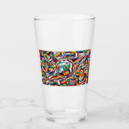 Wereldkampioenschap 2026 Landen Vlag Voetbal Glas 