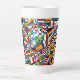 Wereldkampioenschap 2026 Landen Vlag Voetbal Latte Mok