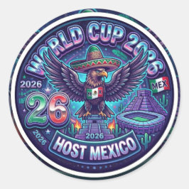 Wereldkampioenschap 2026 Noord-Amerika gastheer Me Ronde Sticker