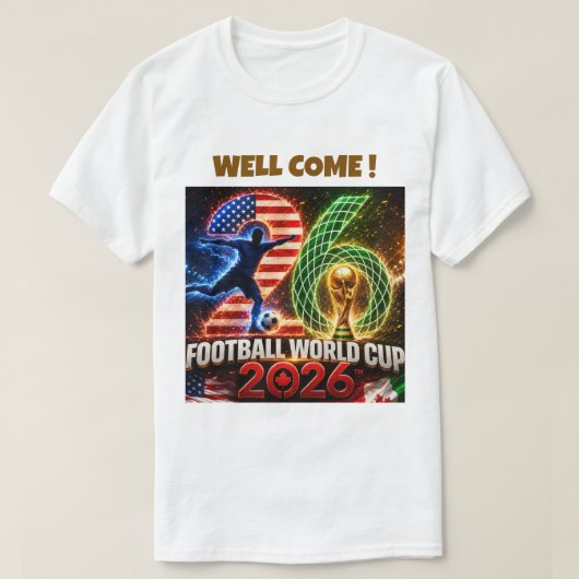 wereldkampioenschap 2026 t-shirt (Design voorkant)