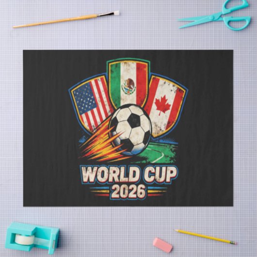 Wereldkampioenschap 2026 tissuepapier (Craft)