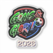 Wereldkampioenschap 2026 Vier T-shirt Sticker (Voorkant)