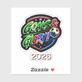Wereldkampioenschap 2026 Vier T-shirt Sticker