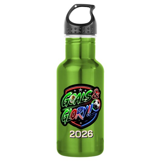 Wereldkampioenschap 2026 Vieren Waterfles (Voorkant)