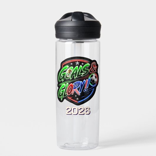 Wereldkampioenschap 2026 Vieren Waterfles (Voorkant)