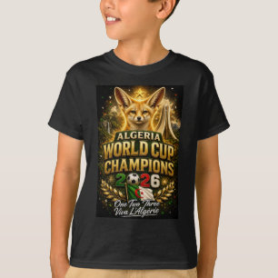 Wereldkampioenschap Algerije 2026 Kampioenen Voetb T-shirt