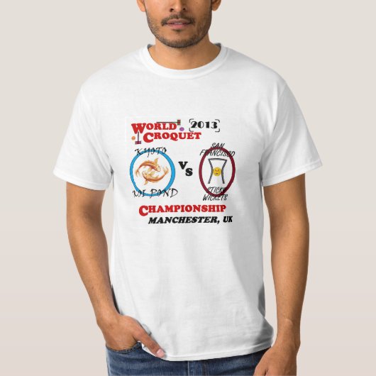 Wereldkampioenschap croquet t-shirt (Voorkant)