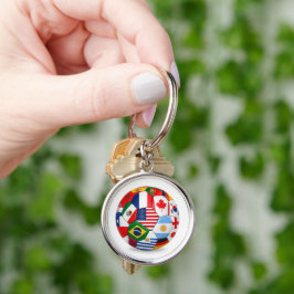 Wereldkampioenschap thema sleutelhanger