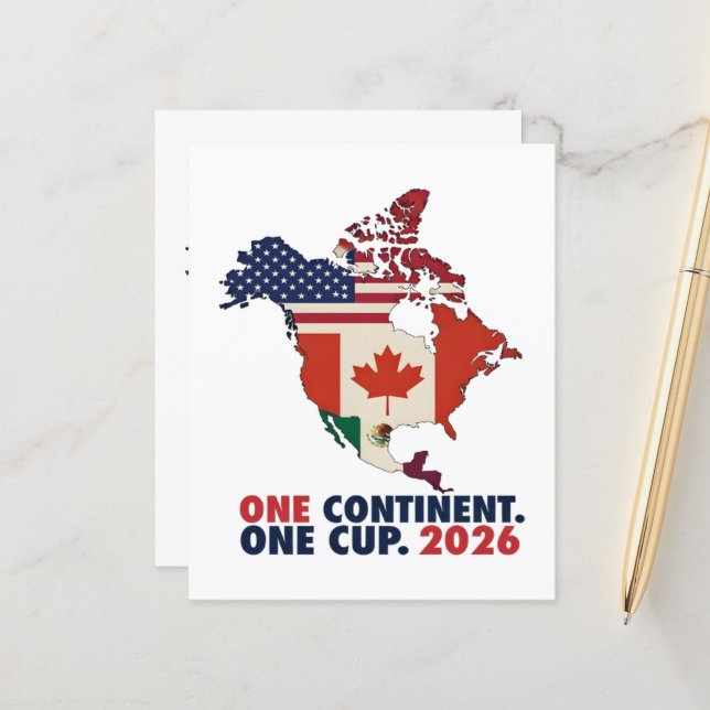 Wereldkampioenschap USA Canada Mexico (Voorkant / Achterkant in situ)