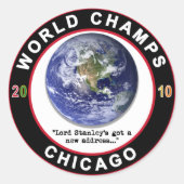 WERELDKAMPIOENSCHAPPEN IN CHICAGO RONDE STICKER (Voorkant)