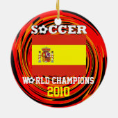 Wereldkampioenschappen voetbal 2010 in Spanje Keramisch Ornament (Achterkant)
