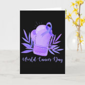 Wereldkankerdag 4 februari 1 kaart (Gele Bloem)