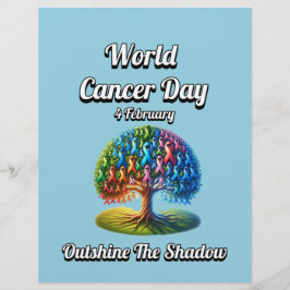 Wereldkankerdag. 4 februari flyer