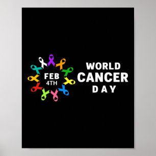Wereldkankerdag - kankerbewustzijn poster