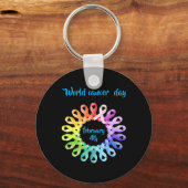 Wereldkankerdag Sleutelhanger (Voorkant)