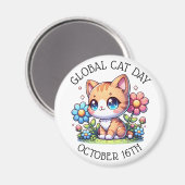 Wereldkattendag 16 oktober magneet (Voorkant / Achterkant)