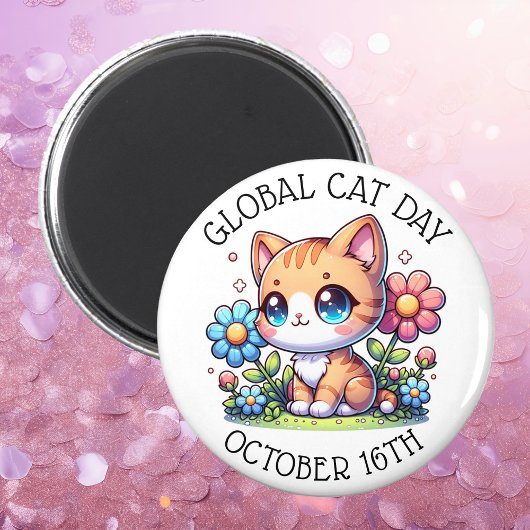 Wereldkattendag 16 oktober magneet