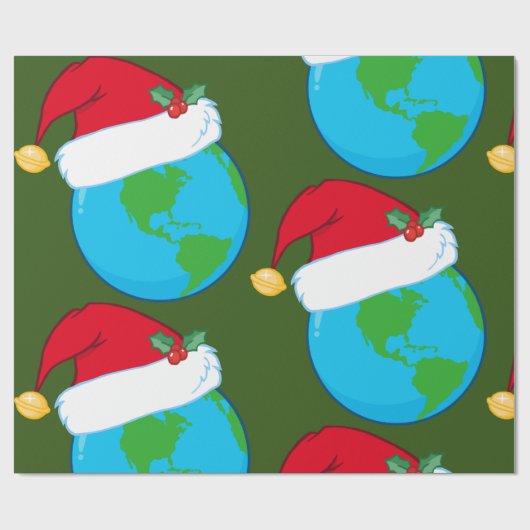 Wereldkerstfeest Cadeaupapier (Vlak)