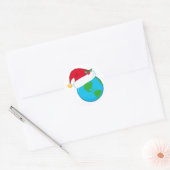 Wereldkerstfeest Ronde Sticker (Envelop)