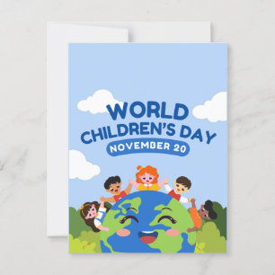 Wereldkinderdag 20 november briefkaart