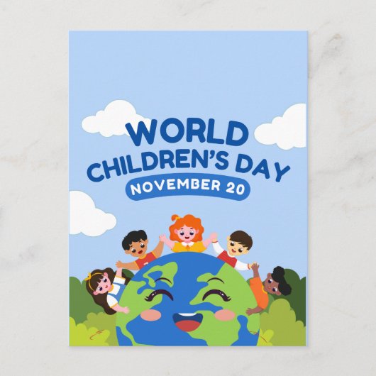 Wereldkinderdag | 20 november briefkaart (Voorkant)