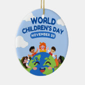 Wereldkinderdag | 20 november keramisch ornament (Rechts)