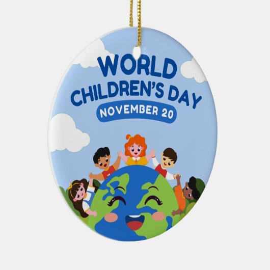 Wereldkinderdag | 20 november keramisch ornament (Rechts)