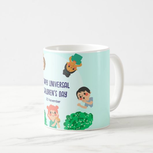 Wereldkinderdag | Universele Dag van het Kind Koffiemok (Voorkant rechts)