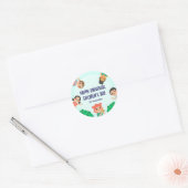 Wereldkinderdag | Universele Dag van het Kind Ronde Sticker (Envelop)
