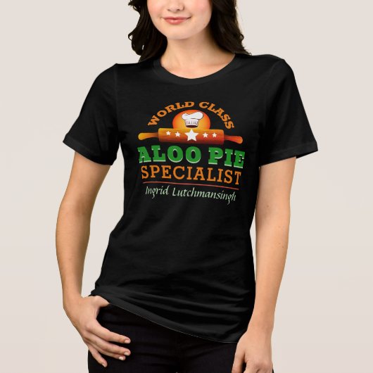Wereldklasse ALOO PIE Specialist Koken Tri-Blend Shirt (Voorkant)
