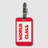 Wereldklasse Bagagelabel (Voorkant (verticaal))