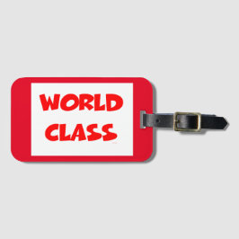 Wereldklasse Bagagelabel