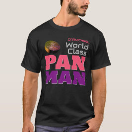 Wereldklasse Pan Man op ZWART T-shirt
