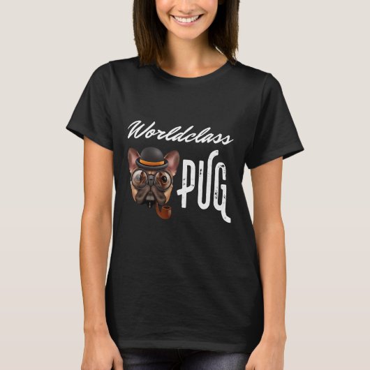 Wereldklasse Pug Classic T-shirt 278 (Voorkant)