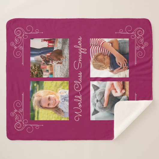 Wereldklasse smokkelaars aangepaste foto sherpa deken (Voorkant (horizontaal))