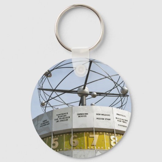 Wereldklok in Berlijn Sleutelhanger (Voorkant)