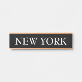 wereldklok in tijdzone deurbordje