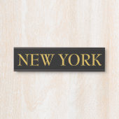 wereldklok in tijdzone deurbordje (Voorkant)